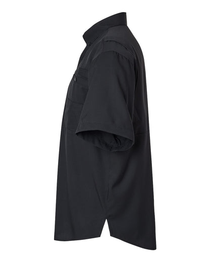 Paragon Men's Hatteras Performance Short Sleeve Fishing Shirt 700 #color_Black