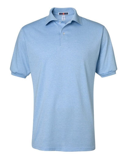 JERZEES Men's SpotShield® 50/50 Polo 437MSR #color_Light Blue