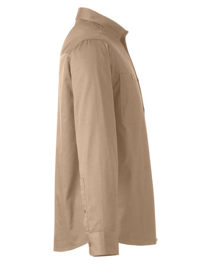 Harriton Men's Advantage IL Workshirt M585L #color_Khaki