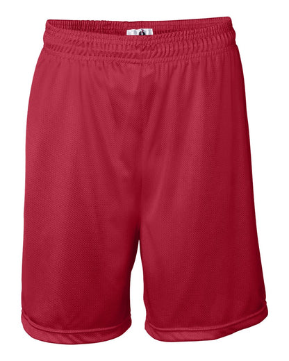 Badger Mini Mesh 7'' Inseam Shorts 7237 #color_Red