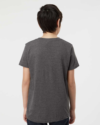 Tultex Youth Fine Jersey T-Shirt 235 #colormdl_Heather Charcoal