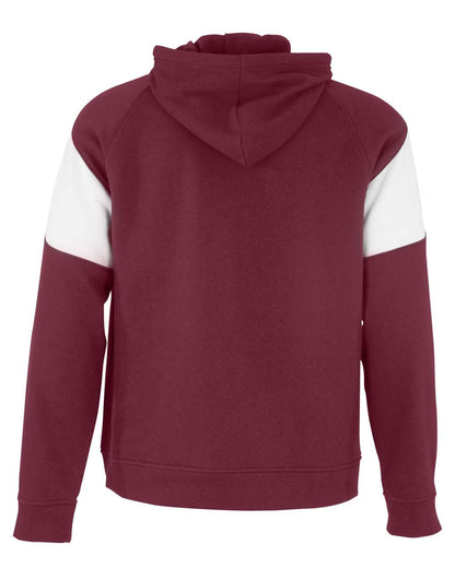 Holloway Unisex Athletic Fleece Prospect Hooded Sweatshirt 229546 #color_Cardinal/ White