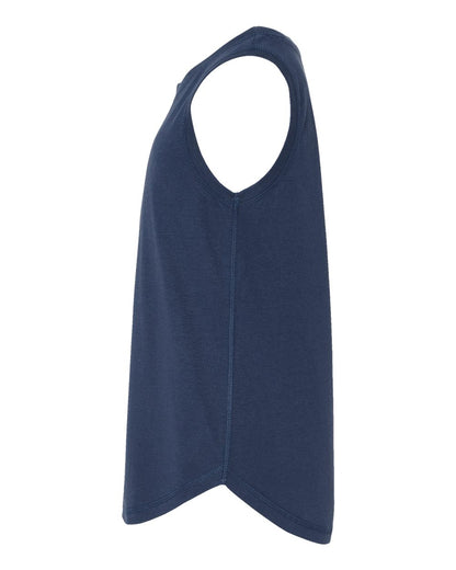 LAT Girls' Relaxed Fine Jersey Tank 2692 #color_Denim