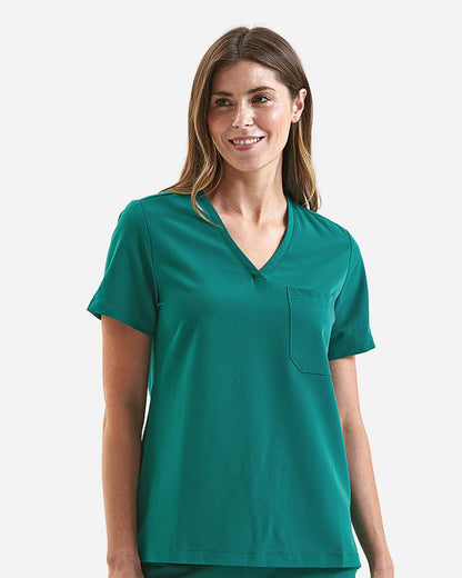 Onna Women's Limitless V-Neck Stretch Scrub Top NN300 #colormdl_Clean Green