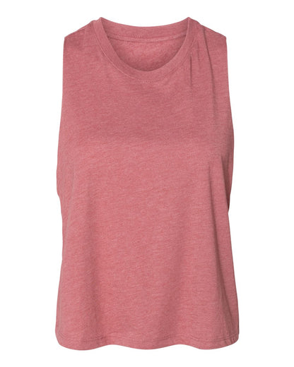 BELLA + CANVAS Women's Racerback Crop Tank 6682 #color_Heather Mauve