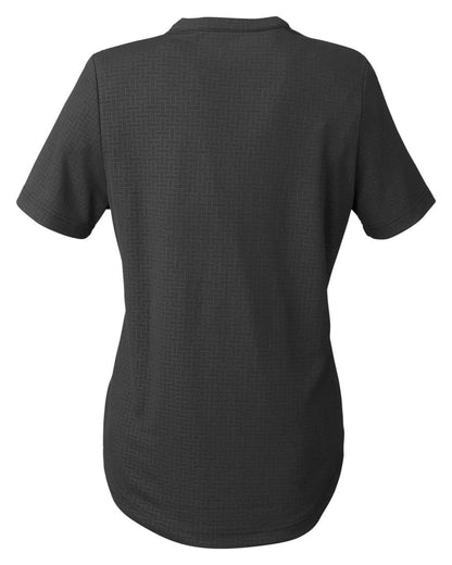 North End Women's Replay Recycled Polo NE102W #color_Black