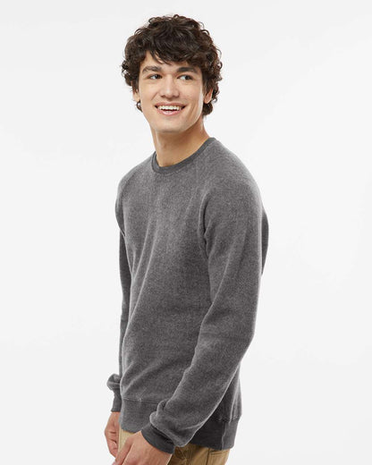 J. America Unisex Flip Side Fleece Crewneck Sweatshirt 8710 #colormdl_Charcoal Heather