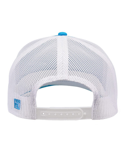 The Game Everyday Trucker Cap GB452E #color_Aqua Blue/ White