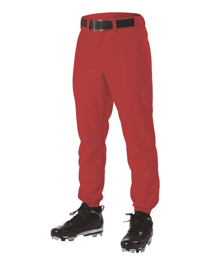 Alleson Athletic Baseball Pants 605P #color_Red