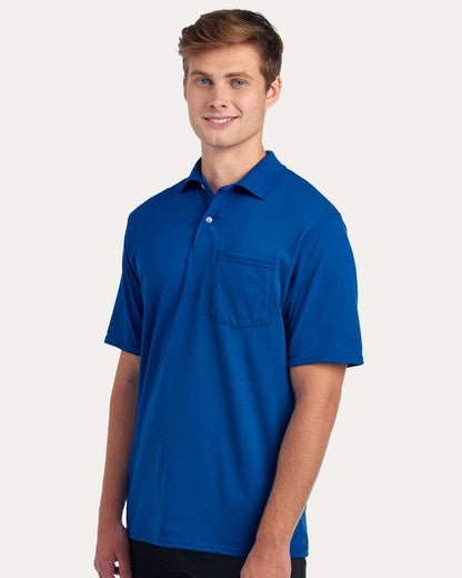 JERZEES Men's Dri-Power® Polo with Pocket 436MP #colormdl_Royal