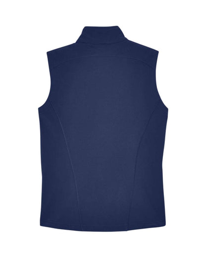 CORE365 Women's Cruise Two-Layer Fleece Bonded Soft Shell Vest CE701W #color_Classic Navy