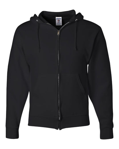 JERZEES Unisex NuBlend® Full-Zip Hooded Sweatshirt 993MR #color_Black