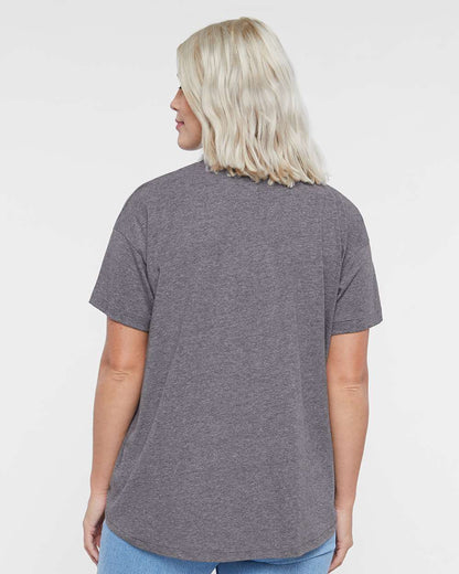 LAT Women's Hi-Lo Tee 3519 #colormdl_Granite Heather
