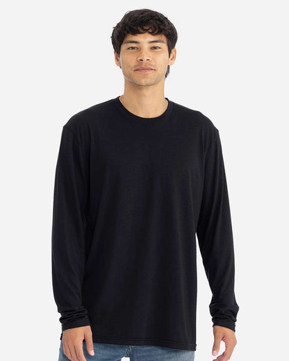 Next Level Men's Triblend Long Sleeve T-Shirt 6071 #colormdl_Black