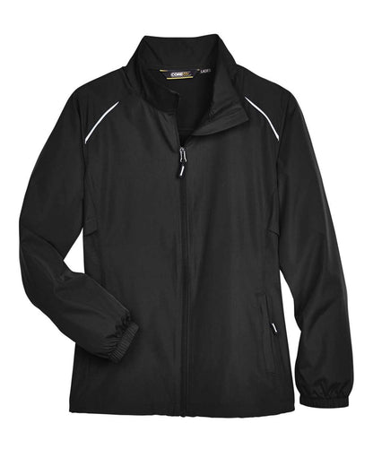 CORE365 Women's Techno Lite Motivate Unlined Lightweight Jacket 78183 #color_Black