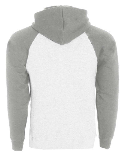 Holloway Men's Athletic Fleece Banner Hooded Sweatshirt 229179 #color_White/ Athletic Heather
