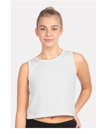 Next Level Women's Festival Crop Tank 5083 #colormdl_White