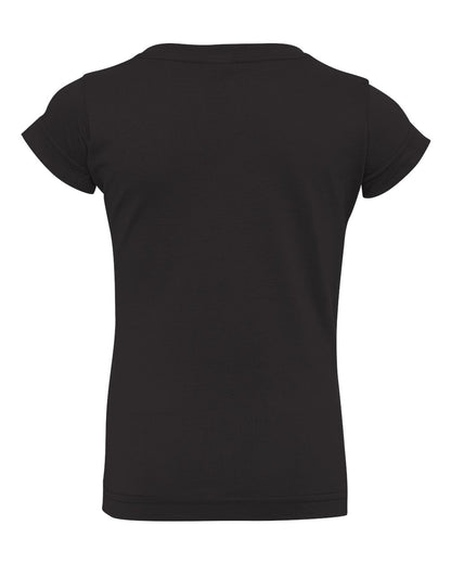 Rabbit Skins Toddler Girls Fine Jersey Tee 3316 #color_Black