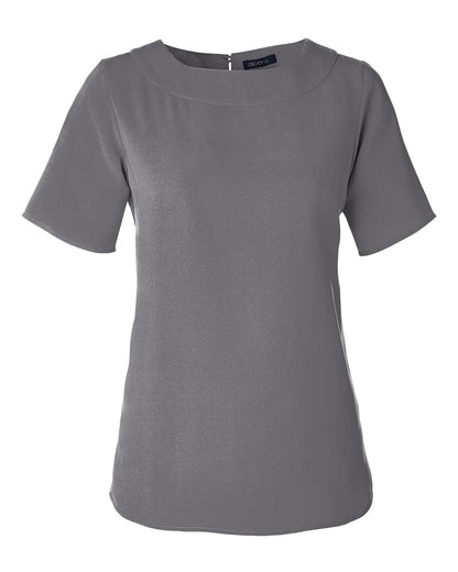Devon & Jones Women's Perfect Fit™ Boat Neck Blouse DP613W #color_Graphite