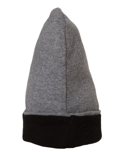 Rabbit Skins Infant Baby Rib Beanie 4451 #color_Granite Heather/ Black