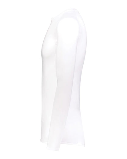 Russell Athletic Unisex CoolCore­® Long Sleeve Compression Shirt R20CPM #color_White