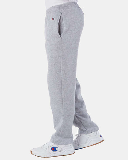 Champion Men's Powerblend® Open-Bottom Sweatpants with Pockets P800 #colormdl_Light Steel