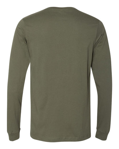 BELLA + CANVAS Jersey Long Sleeve Tee 3501 #color_Military Green