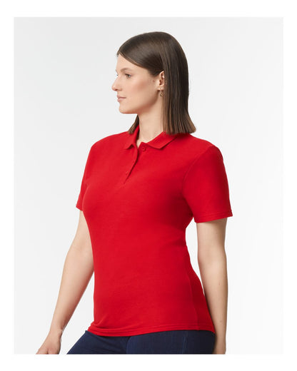 Gildan Women's Softstyle® Pique Polo 64800L #colormdl_Red