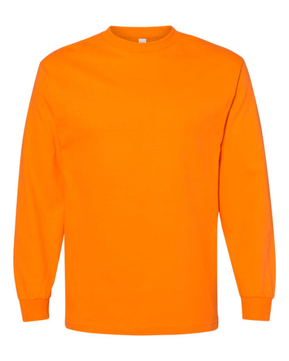 American Apparel Unisex Heavyweight Cotton Long Sleeve Tee 1304 #color_Orange