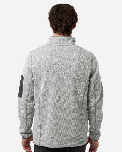 North End Men's Jasper Full-Zip Fleece Jacket NE730 #colormdl_Grey/ White