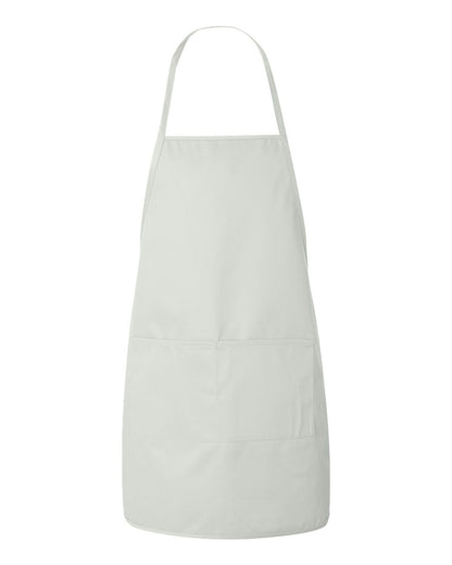 Liberty Bags Long Butcher Block Apron 5505 #color_White