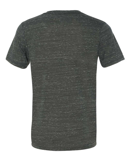 BELLA + CANVAS Textured Jersey V-Neck Tee 3655 #color_Charcoal Marble