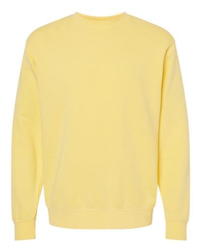 Independent Trading Co. Midweight Pigment-Dyed Crewneck Sweatshirt PRM3500 #color_Pigment Yellow