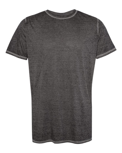 J. America Unisex Zen Jersey T-Shirt 8115 #color_Twisted Black