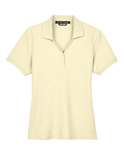 Devon & Jones Women's Pima Piqué Polo D100W #color_Transparent Yellow