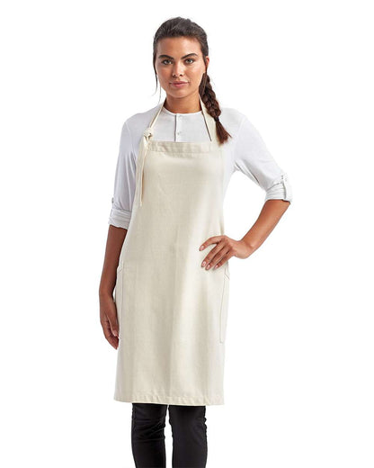 Artisan Collection by Reprime Regenerate Recycled Bib Apron RP122 #colormdl_Natural