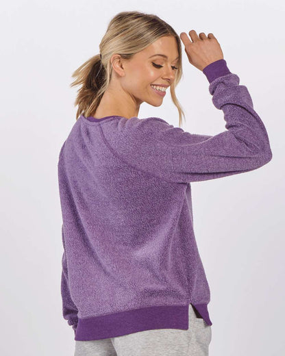 Boxercraft Women's Fleece Out Pullover K01 #colormdl_Purple