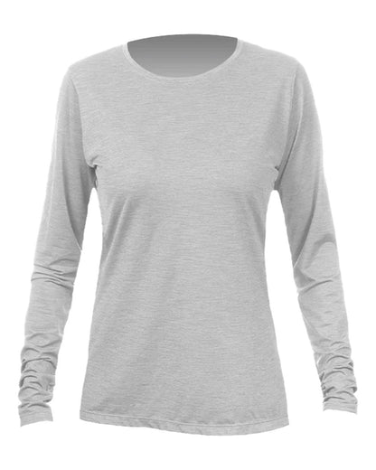 ANETIK Women's Breeze Tech Long Sleeve T-Shirt WSBRZL0 #color_Alloy Heathered