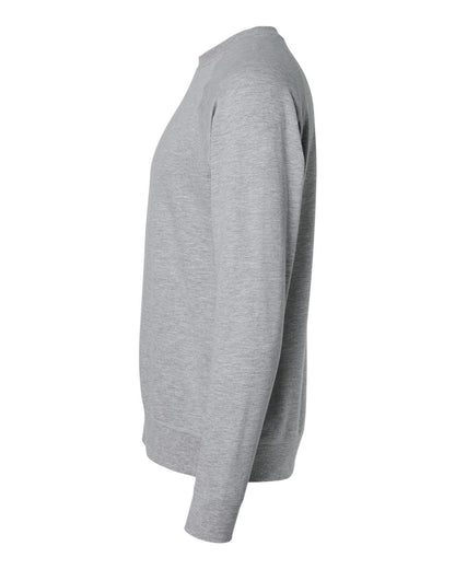 Next Level Laguna Raglan Crewneck Sweatshirt 9000 #color_Heather Grey