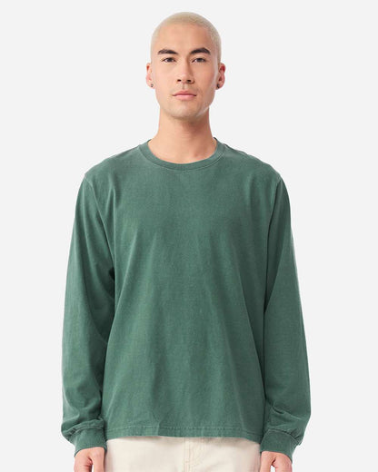 BELLA + CANVAS Unisex Heavyweight Garment-Dyed Long Sleeve Tee 4851GD #colormdl_Washed Pine