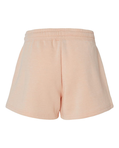 Independent Trading Co. Women’s Lightweight California Wave Wash Fleece Shorts PRM20SRT #color_Blush