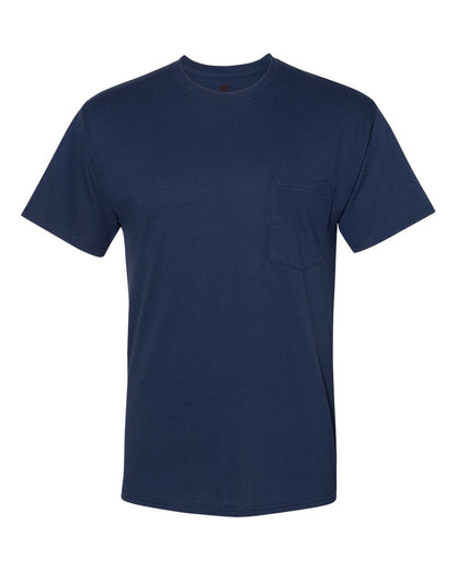 Hanes Unisex Workwear Pocket T-Shirt W110 #color_Navy