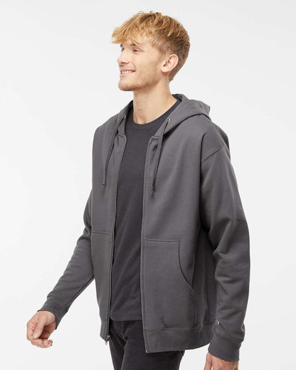 Independent Trading Co. Midweight Full-Zip Hooded Sweatshirt SS4500Z #colormdl_Charcoal