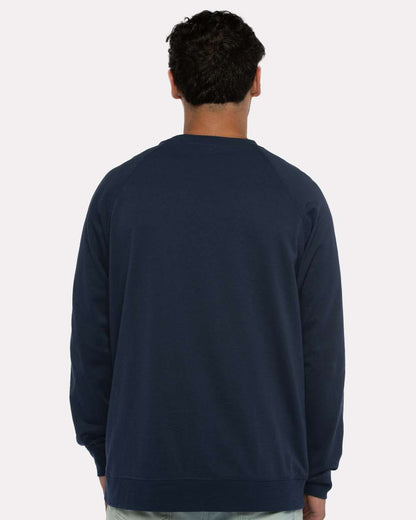 Next Level Laguna Raglan Crewneck Sweatshirt 9000 #colormdl_Midnight Navy