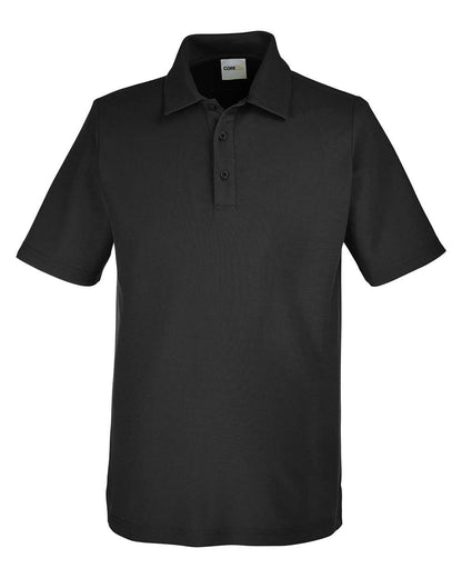 CORE365 Men's Tall Fusion ChromaSoft™ Pique Polo CE112T #color_Black