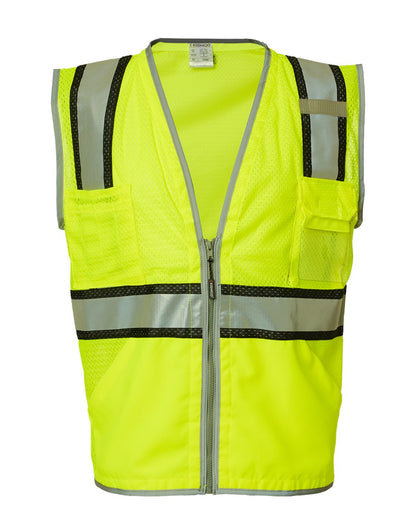 Kishigo Unisex Premium Brilliant Series® Ultimate Reflective Vest 1584 #color_Lime