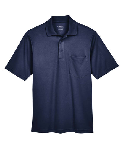 CORE365 Men's Origin Performance Piqué Polo with Pocket 88181P #color_Classic Navy