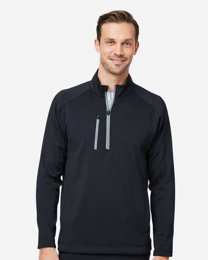 Zero Restriction Men's Quarter-Zip Pullover L330 #colormdl_Black/ Metallic Silver