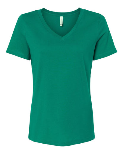 BELLA + CANVAS Women’s Relaxed Jersey V-Neck Tee 6405 #color_Kelly