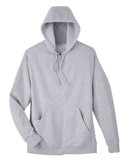 Team 365 Unisex Zone HydroSport™ Heavyweight Full-Zip Hooded Sweatshirt TT95 #color_Athletic Heather